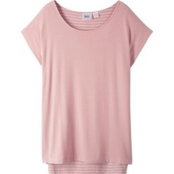 Shirt 2 w 1 bonprix stary jasnoróżowy - biały. Różowe bluzki dziewczęce bonprix, bez wzorów, bez kołnierzyka, bez rękawów, bez kaptura. Za 59,99 zł.