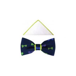 Granatowa mucha męska w muchy A107. Muszki męskie Modini Moda Męska, na co dzień, bez wzorów, z tkaniny, eleganckie. Za 49,50 zł.