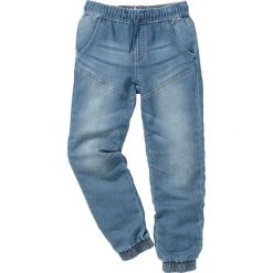 Miękkie dżinsy bonprix niebieski "stone". Niebieskie jeansy dziewczęce marki bonprix. Za 89,99 zł.