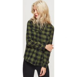 Koszula w kratę - Khaki. Brązowe koszule damskie marki Cropp, l. Za 49,99 zł.