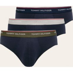 Tommy Hilfiger - Slipy (3 pack). Niebieskie slipy męskie TOMMY HILFIGER, s, bez wzorów, z elastanu. Za 179,90 zł.