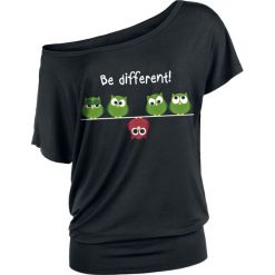 Be Different! Koszulka damska czarny. Czarne koszulki damskie Be Different!, xl, z nadrukiem, bez kołnierzyka, z krótkim rękawem. Za 74,90 zł.