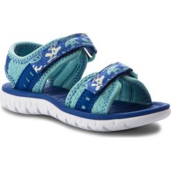 Sandały męskie skórzane: Sandały CLARKS – Surfing Skies 261313566 Aqua Combi