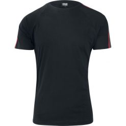 T-shirty męskie: Urban Classics Stipe Shoulder Raglan Tee T-Shirt czarny/zielony/czerwony