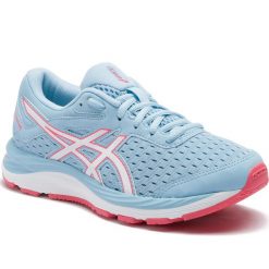 Buty ASICS - Gel-Cumulus 20 Gs 1014A003 Skylight/White 402. Niebieskie buty sportowe damskie Asics, bez wzorów, ze skóry ekologicznej, sportowe, do biegania. Za 289,00 zł.