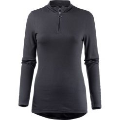 Koszulka w kolorze czarnym. Czarne koszulki damskie Street & Sports Wear, xs, bez wzorów, prążkowane, ze stójką. W wyprzedaży za 55,95 zł.