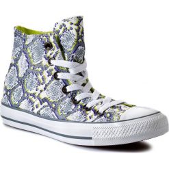 Trampki CONVERSE - Ci Hi 542479F White/Purita. Niebieskie półbuty damskie Converse, bez wzorów, z gumy, bez zapięcia. W wyprzedaży za 189,00 zł.