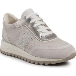 Sneakersy GEOX - D Tabelya A D94AQA 022BC C1209 Off White/White. Szare półbuty damskie Geox, z zamszu. Za 539,00 zł.