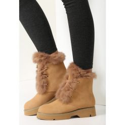 Camelowe Traperki Love Me Tomorrow. Brązowe buty zimowe damskie marki vices. Za 59,99 zł.