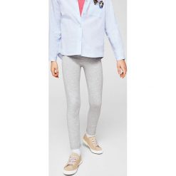 Mango Kids - Legginsy dziecięce 104-164 cm. Szare legginsy dziewczęce marki Mango Kids, z bawełny. Za 29,90 zł.