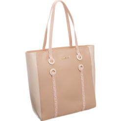 Torebka damska shopper bag Monnari 0950 róż - różowy. Różowe torby damskie na zakupy Monnari, bez wzorów, ze skóry ekologicznej, klasyczne, bez dodatków. Za 169,00 zł.
