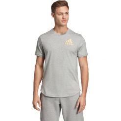 Adidas Performance Koszulka Szary. Szare podkoszulki męskie s, z bawełny, krótkie. Za 111,95 zł.