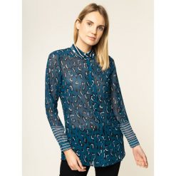 Koszula Guess Ls Clouis W01H80 W70Q0. Zielone bluzki damskie Guess, l, z aplikacjami, z poliesteru, bez kołnierzyka, bez rękawów. W wyprzedaży za 259,00 zł.