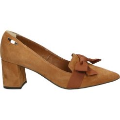 Czółenka - 2640 CAM CA32. Brązowe buty ślubne damskie Venezia, ze skóry. Za 299,00 zł.