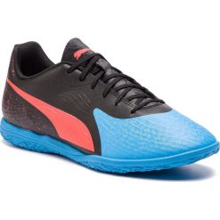 Buty PUMA - One 19.4 It 105496 01 Bleu Azur/Red Blast/Black. Czarne buty sportowe męskie Puma, ze skóry ekologicznej, bez zapięcia, do piłki nożnej. Za 229,00 zł.