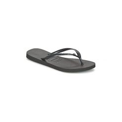 Japonki Havaianas SLIM CRYSTAL GLAMOUR SWAROVSKI. Czarne japonki damskie marki Havaianas, z gumy, na płaskiej podeszwie. Za 149,00 zł.