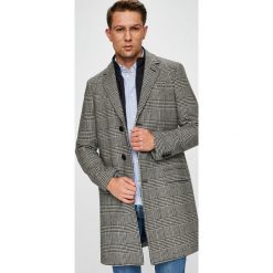 Tommy Hilfiger - Płaszcz. Szare płaszcze męskie TOMMY HILFIGER, s, bez wzorów, z poliesteru, klasyczne, bez kaptura. W wyprzedaży za 1099,00 zł.