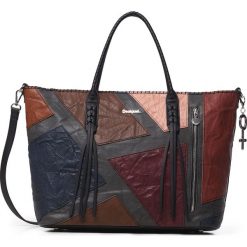 Desigual Odin Torebka Czarny Wielokolorowy. Czarne torebki klasyczne damskie Desigual, w paski, z materiału, bez dodatków. Za 464,95 zł.
