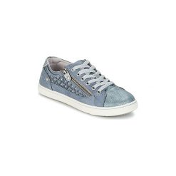Buty Dziecko Mustang FRIPOU. Niebieskie trampki dziewczęce Mustang, bez wzorów, bez zapięcia. Za 167,20 zł.