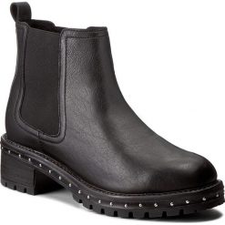 Sztyblety BRONX - 46956-C BX 1417 Black 01. Czarne botki damskie na obcasie marki Bronx, z materiału. W wyprzedaży za 239,00 zł.