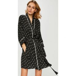 Dkny - Szlafrok. Czarne szlafroki damskie marki DKNY, xl, z poliesteru. W wyprzedaży za 269,90 zł.