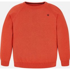 Mayoral - Sweter dziecięcy 128-172 cm. Niebieskie swetry chłopięce Mayoral, bez wzorów, z bawełny, z okrągłym kołnierzem. W wyprzedaży za 59,90 zł.