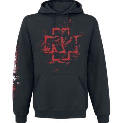Bluzy męskie: Rammstein Mein Herz Brennt – Spraylogo Bluza z kapturem czarny