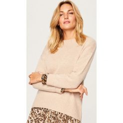 Sweter z kaszmiru - Beżowy. Brązowe swetry klasyczne damskie Reserved, l, z kaszmiru. Za 349,99 zł.