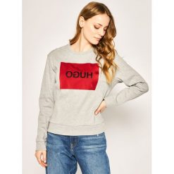 Bluza Hugo Nicci 50413570. Szare bluzy damskie HUGO, l, bez wzorów, z bawełny, bez rękawów, bez kaptura. W wyprzedaży za 289,00 zł.