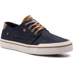 Tenisówki WRANGLER - Idol Japan WM91114A Blue 100. Niebieskie półbuty męskie Wrangler, na co dzień, bez wzorów, ze skóry, eleganckie, bez zapięcia. Za 209,00 zł.