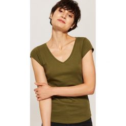 T-shirt basic - Zielony. Zielone t-shirty damskie House, l. Za 19,99 zł.