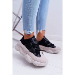Sportowe Damskie Buty Przewiewna Tkanina Czarno Beżowe Thai. Brązowe buty sportowe damskie NFR, z tkaniny, eleganckie. Za 109,00 zł.