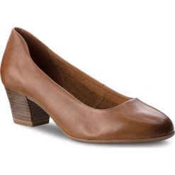 Półbuty TAMARIS - 1-22302-20 Cognac 305. Brązowe półbuty damskie marki Tamaris, ze skóry ekologicznej, na obcasie. W wyprzedaży za 169,00 zł.