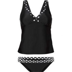Tankini (2 części) bonprix czarny. Czarne stroje kąpielowe damskie bonprix, bez wzorów. Za 64,99 zł.