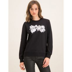 Bluza Karl Lagerfeld 96KW1801. Czarne bluzy damskie KARL LAGERFELD, xl, bez wzorów, z bawełny, bez rękawów, bez kaptura. W wyprzedaży za 359,00 zł.