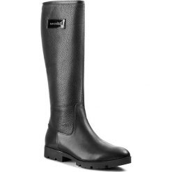 Buty zimowe damskie: Oficerki MACCIONI - 324 Czarny