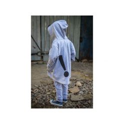 Odzież dziecięca: BLUZA IVO SZARA Z KAPTUREM
