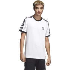Adidas Originals 3-Stripes Koszulka Biały. Białe podkoszulki męskie adidas Originals, xxl, z nadrukiem, z bawełny, z krótkim rękawem. Za 128,95 zł.