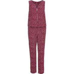 Kombinezon z zamkiem bonprix ciemnoczerwony w kropki. Czerwone kombinezony eleganckie marki bonprix, w kropki. Za 109,99 zł.