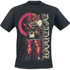 Deadpool Bloody Housewife T-Shirt czarny. Czarne t-shirty męskie z nadrukiem marki Deadpool, m, z okrągłym kołnierzem. Za 74,90 zł.