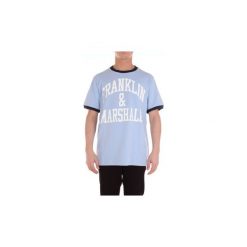 T-shirty z krótkim rękawem Franklin Marshall TSMF102ANS19. Niebieskie t-shirty męskie Franklin Marshall, m, bez wzorów, bez kołnierzyka, krótkie. Za 225,72 zł.