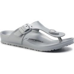 Japonki BIRKENSTOCK - Gizeh Eva 1003497 Silver. Szare sandały dziewczęce Birkenstock, z tworzywa sztucznego, bez zapięcia. W wyprzedaży za 49,00 zł.