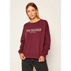 Bluza Trussardi Jeans 56F00103. Czerwone bluzy damskie Trussardi Jeans, l, bez wzorów, z jeansu, bez rękawów, bez kaptura. Za 379,00 zł.
