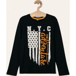 Name it - Longsleeve dziecięcy 122-164 cm. Niebieskie t-shirty chłopięce Name it, z nadrukiem, z bawełny, z długim rękawem. Za 49,90 zł.