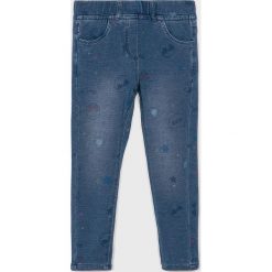 Blukids - Legginsy dziecięce 98-134 cm. Niebieskie spodnie dziewczęce Blukids, bez wzorów, z elastanu. W wyprzedaży za 34,90 zł.