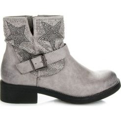 Botki damskie lity: Rockowe botki CARI