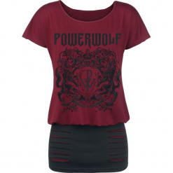 Powerwolf Crest - Metal Is Religion Sukienka czerwony/czarmy. Czerwone sukienki marki Powerwolf, l. Za 121,90 zł.