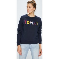 Tommy Hilfiger - Bluza. Niebieskie bluzy męskie rozpinane marki TOMMY HILFIGER, s, z nadrukiem, z bawełny, bez kaptura. W wyprzedaży za 399,90 zł.