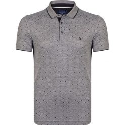 Koszulka polo w kolorze szarym. Szare koszulki męskie Giorgio di Mare, s, z haftami, z bawełny, bez rękawów. W wyprzedaży za 107,95 zł.