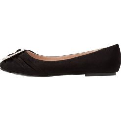 Baleriny damskie lakierowane: Lost Ink Wide Fit ERIN TRIM Baleriny black